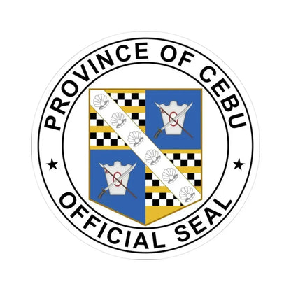 Cebu Province Seal (Philippines) STICKER Vinyl Kiss-Cut Decal 3 Inch White - The Sticker Space