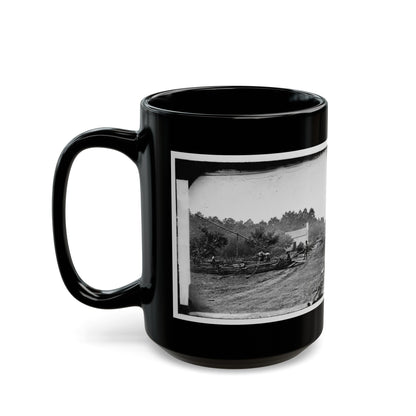 Cedar Mountain, Va. A Confederate Field Hospital (U.S. Civil War) Black Coffee Mug-The Sticker Space