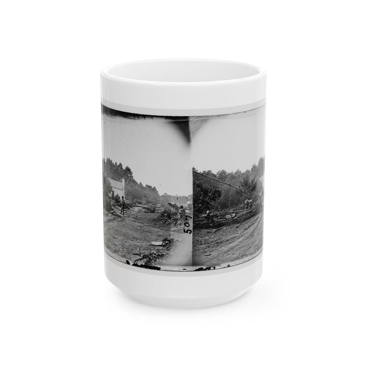 Cedar Mountain, Va. A Confederate Field Hospital (U.S. Civil War) White Coffee Mug-15oz-The Sticker Space