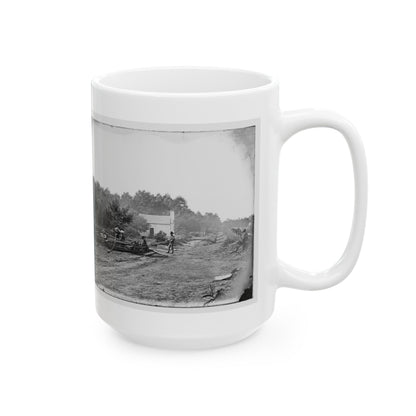 Cedar Mountain, Va. A Confederate Field Hospital (U.S. Civil War) White Coffee Mug-The Sticker Space