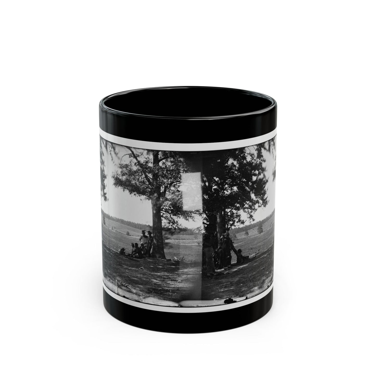 Cedar Mountain, Va. Battlefield Viewed From The West (U.S. Civil War) Black Coffee Mug