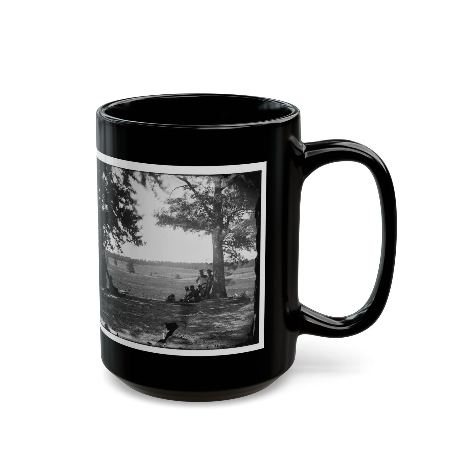 Cedar Mountain, Va. Battlefield Viewed From The West (U.S. Civil War) Black Coffee Mug