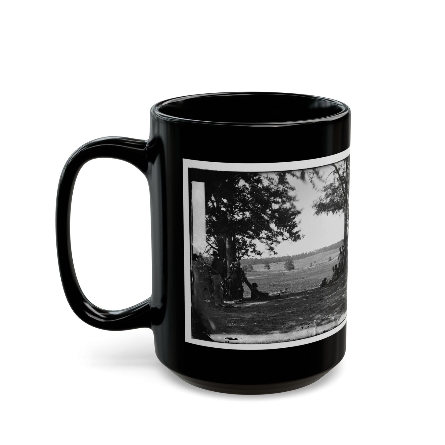 Cedar Mountain, Va. Battlefield Viewed From The West (U.S. Civil War) Black Coffee Mug