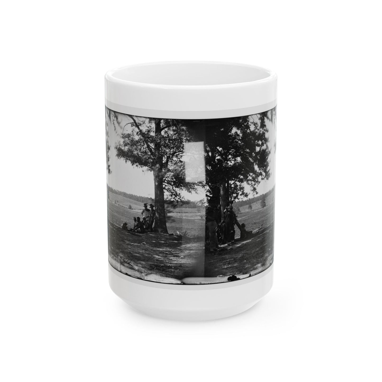 Cedar Mountain, Va. Battlefield Viewed From The West (U.S. Civil War) White Coffee Mug