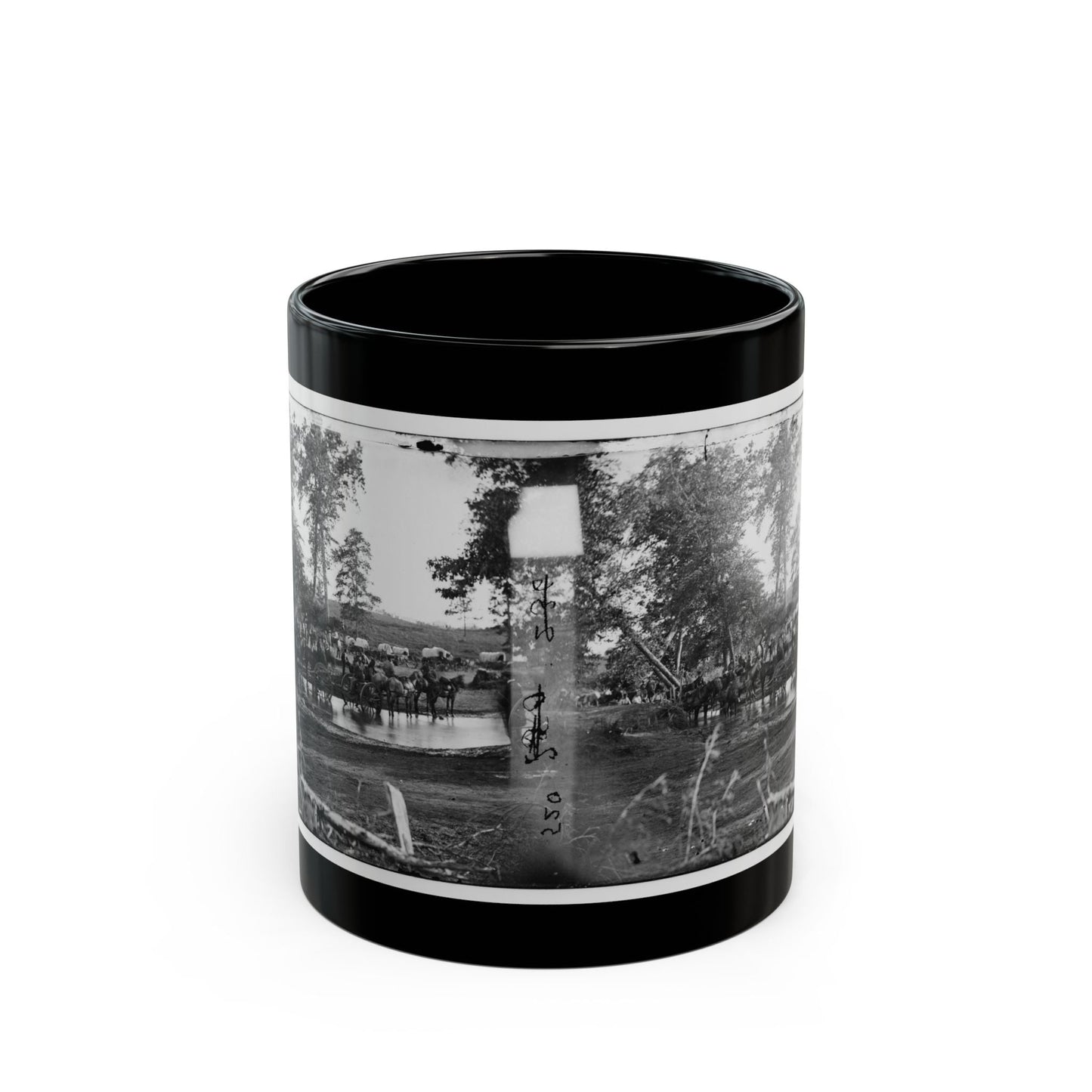 Cedar Mountain, Va. Federal Battery Fording A Tributary Of The Rappahannock On The Day Of Battle (U.S. Civil War) Black Coffee Mug