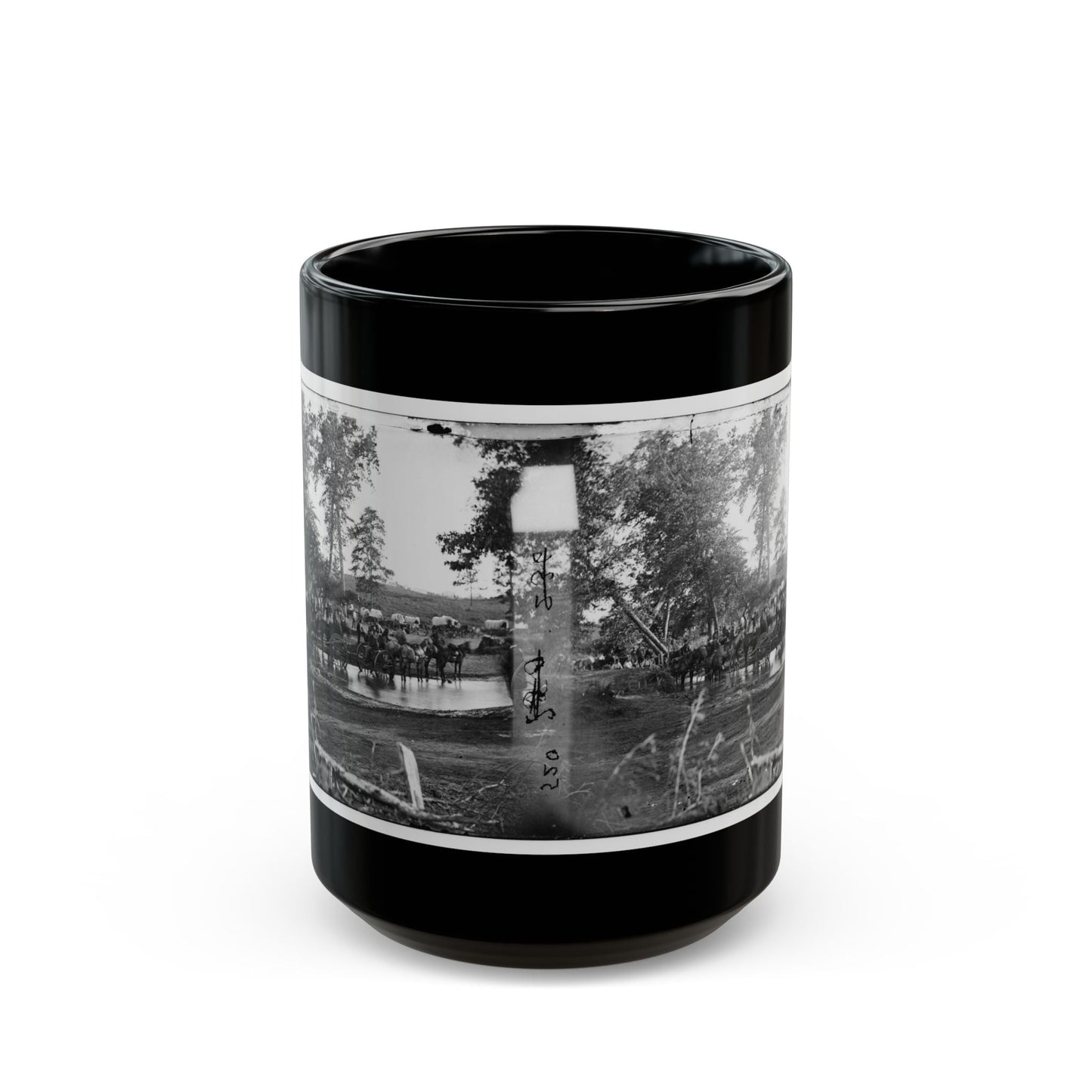 Cedar Mountain, Va. Federal Battery Fording A Tributary Of The Rappahannock On The Day Of Battle (U.S. Civil War) Black Coffee Mug