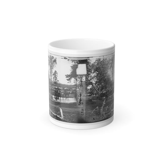 Cedar Mountain, Va. Federal Battery Fording a Tributary of the Rappahannock on the Day of Battle (U.S. Civil War) Color Morphing Mug 11oz-11oz-The Sticker Space