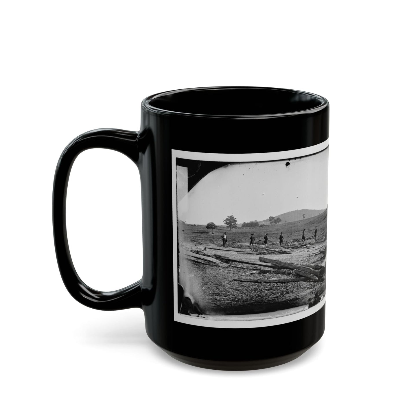 Cedar Mountain, Va. Union Graves On The Battlefield (U.S. Civil War) Black Coffee Mug