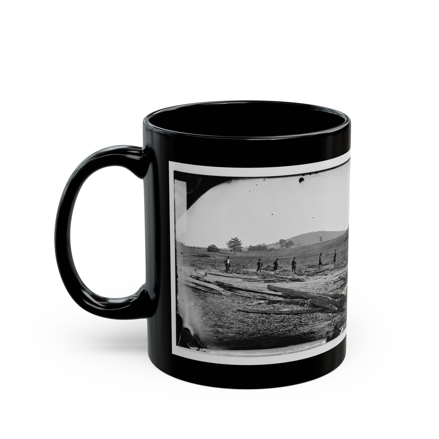 Cedar Mountain, Va. Union Graves On The Battlefield (U.S. Civil War) Black Coffee Mug