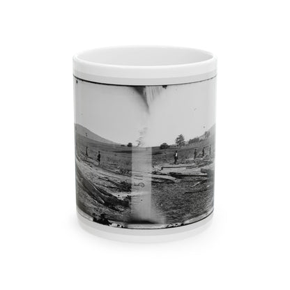 Cedar Mountain, Va. Union Graves On The Battlefield (U.S. Civil War) White Coffee Mug