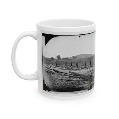 Cedar Mountain, Va. Union Graves On The Battlefield (U.S. Civil War) White Coffee Mug