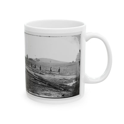 Cedar Mountain, Va. Union Graves On The Battlefield (U.S. Civil War) White Coffee Mug