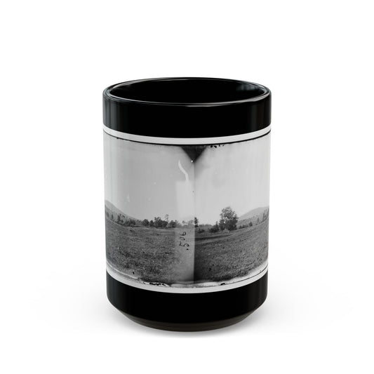 Cedar Mountain, Va. View Of Battlefield With The Mountain In The Distance (U.S. Civil War) Black Coffee Mug