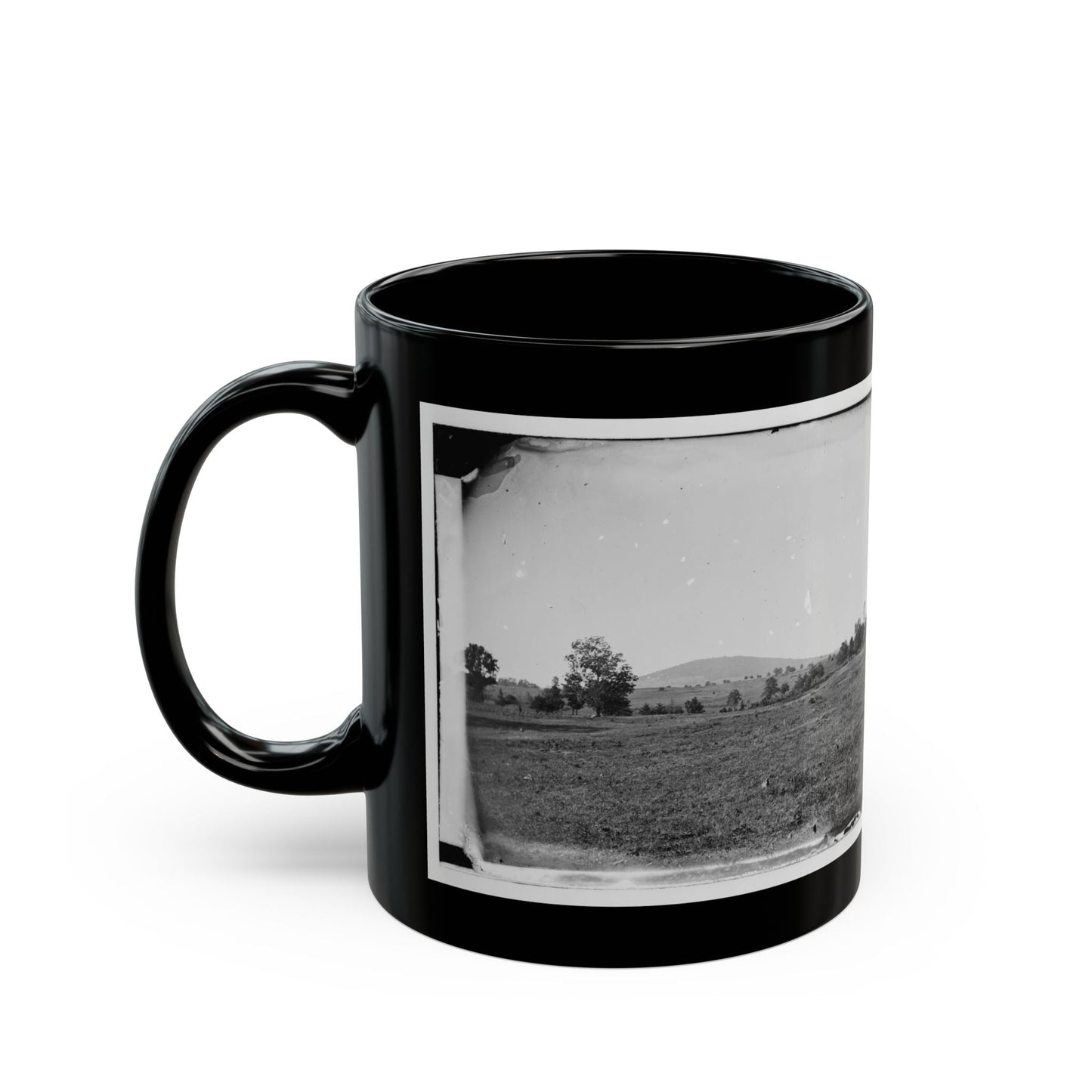 Cedar Mountain, Va. View Of Battlefield With The Mountain In The Distance (U.S. Civil War) Black Coffee Mug