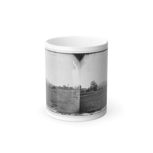 Cedar Mountain, Va. View of Battlefield With the Mountain in the Distance (U.S. Civil War) Color Morphing Mug 11oz-11oz-The Sticker Space