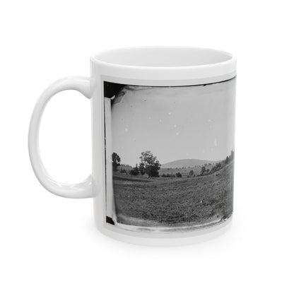 Cedar Mountain, Va. View Of Battlefield With The Mountain In The Distance (U.S. Civil War) White Coffee Mug