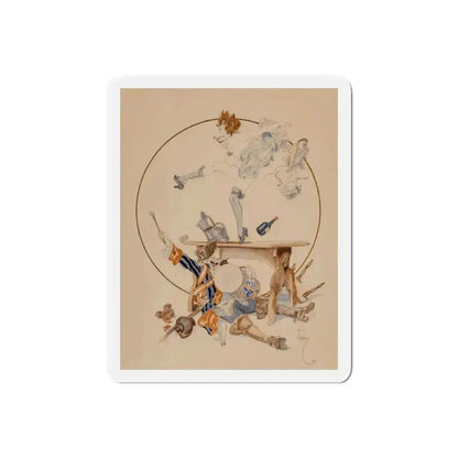 Celebration!, 1922 (Magazine Illustration) Refrigerator Magnet 6 Inch Die-Cut - The Sticker Space