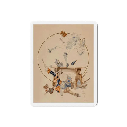 Celebration!, 1922 (Magazine Illustration) Refrigerator Magnet - The Sticker Space