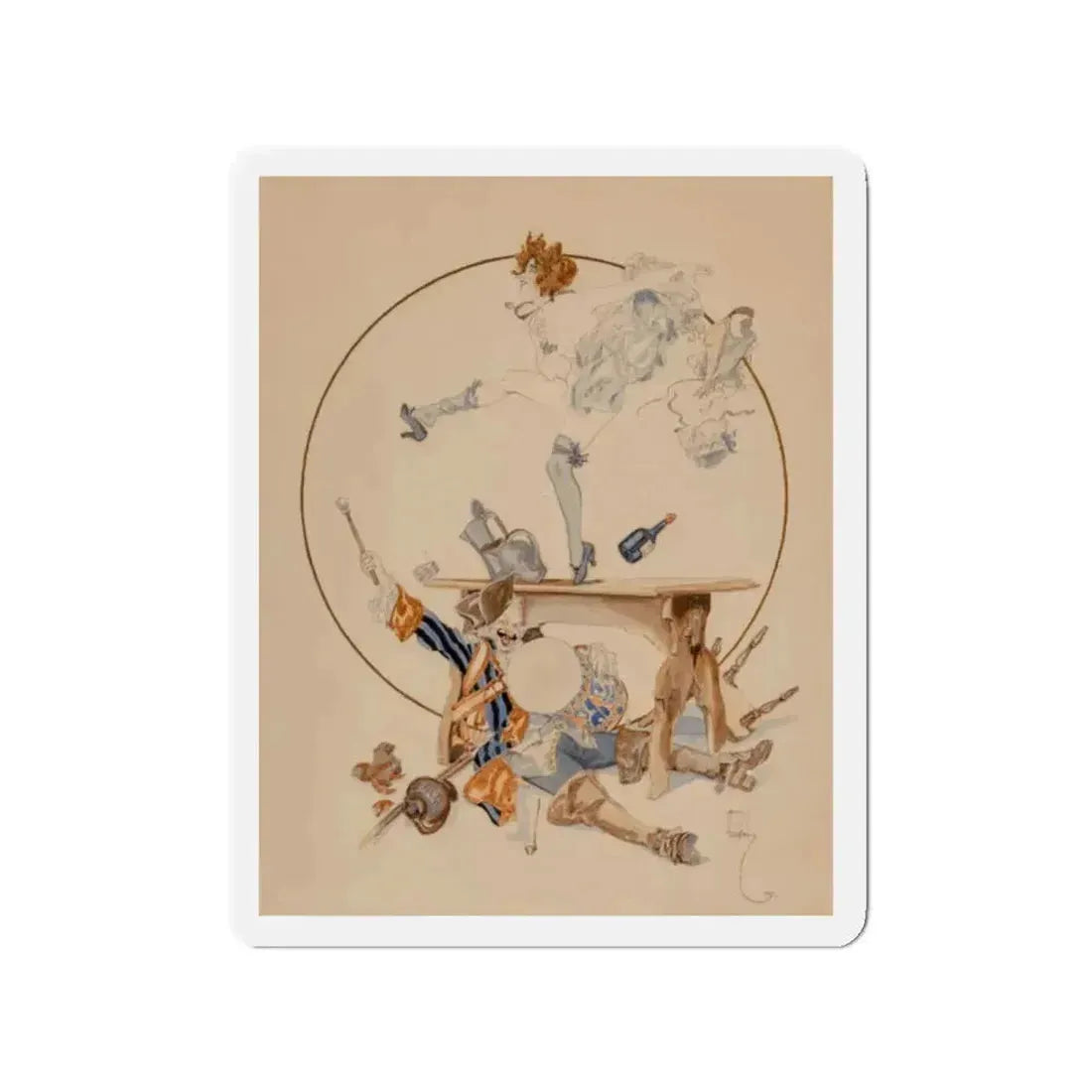 Celebration!, 1922 (Magazine Illustration) Refrigerator Magnet - The Sticker Space