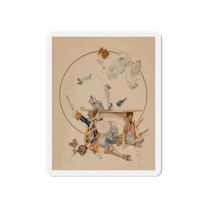 Celebration!, 1922 (Magazine Illustration) Refrigerator Magnet - The Sticker Space