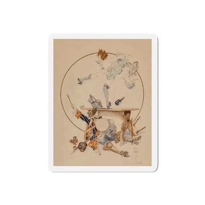 Celebration!, 1922 (Magazine Illustration) Refrigerator Magnet - The Sticker Space