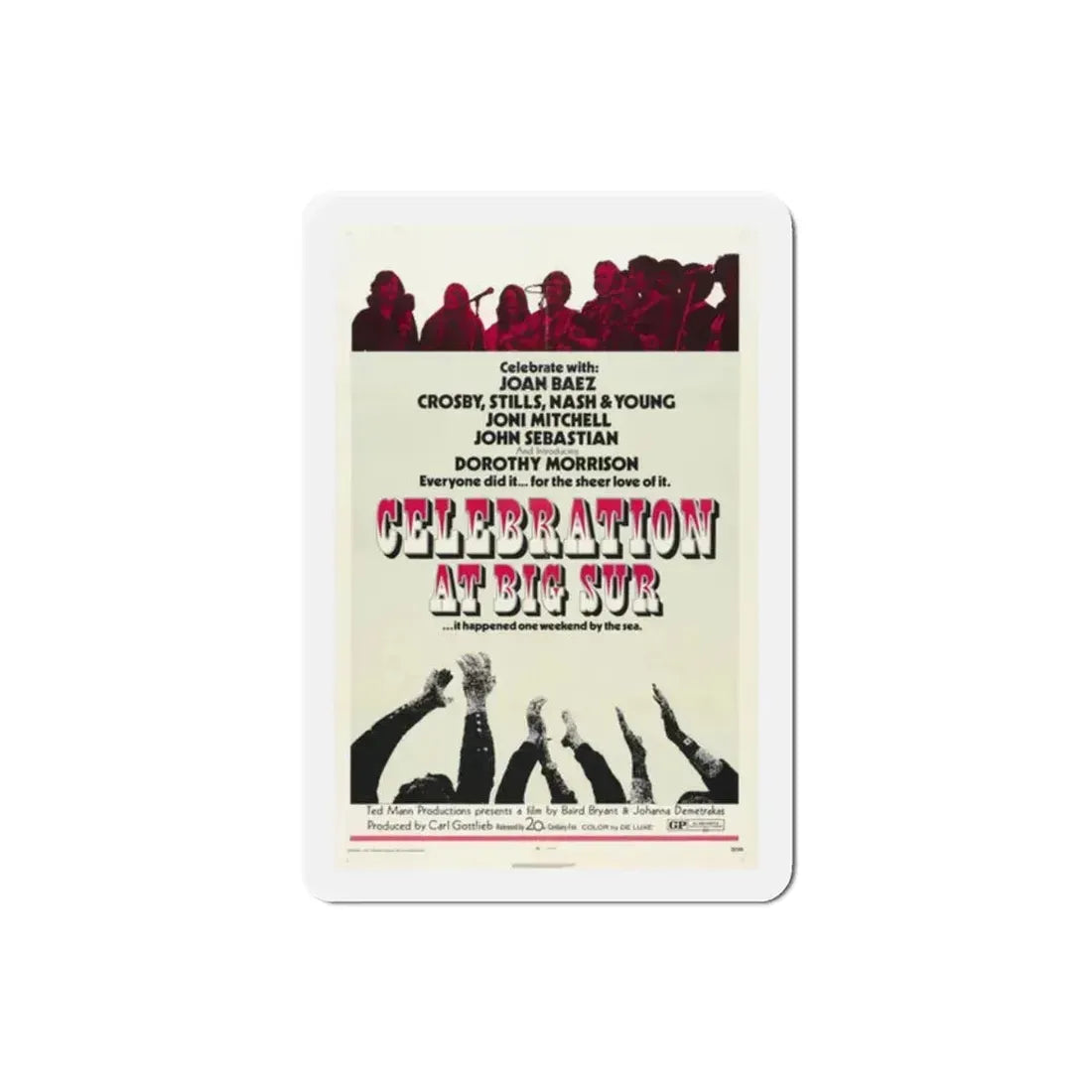 Celebration at Big Sur 1971 Movie Poster Refrigerator Magnet 2 Inch - The Sticker Space