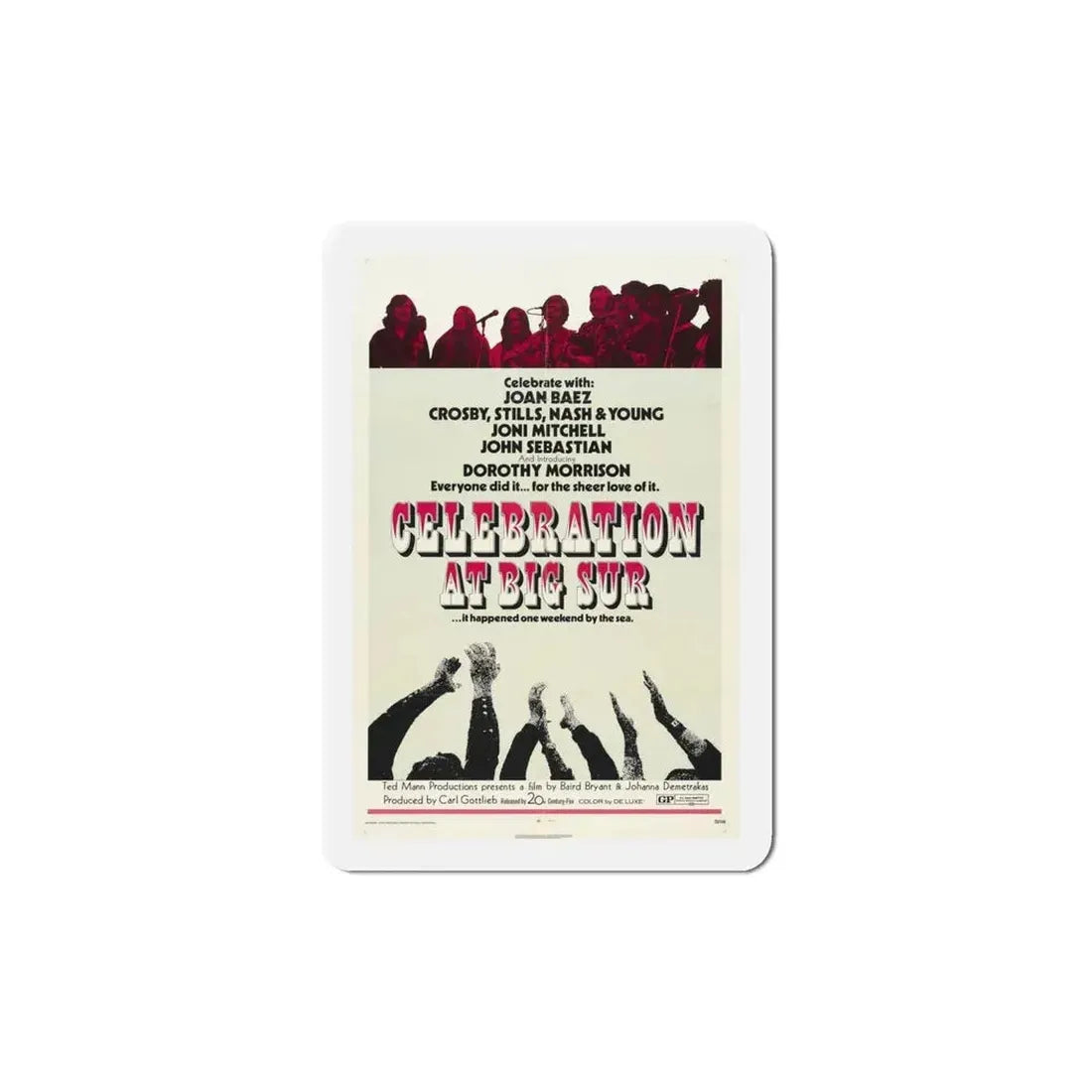 Celebration at Big Sur 1971 Movie Poster Refrigerator Magnet - The Sticker Space