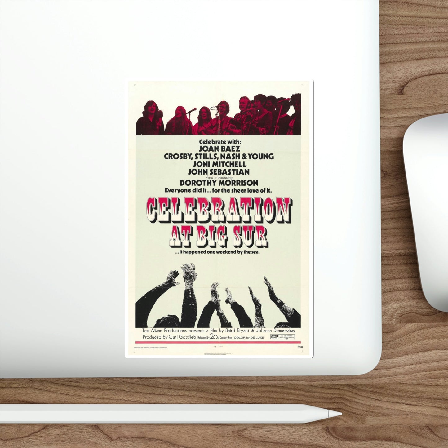 Celebration at Big Sur 1971 Movie Poster STICKER Vinyl Die-Cut Decal-The Sticker Space