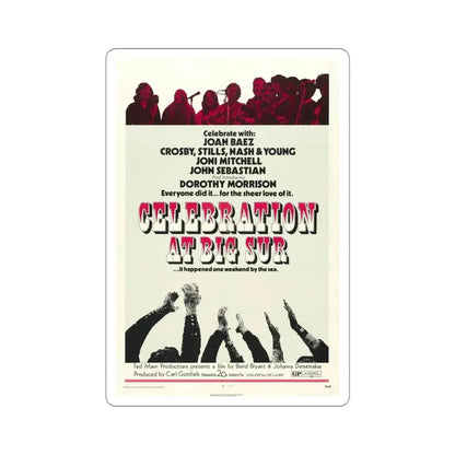 Celebration at Big Sur 1971 Movie Poster STICKER Vinyl Die-Cut Decal - The Sticker Space