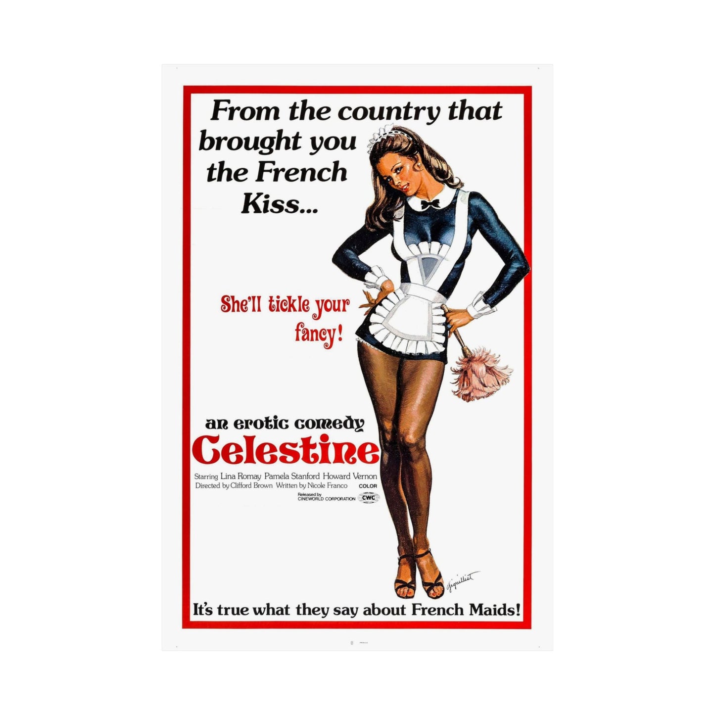 CELESTINE 1974 - Paper Movie Poster-The Sticker Space