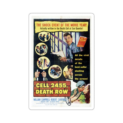 Cell 2455 Death Row 1955 Movie Poster STICKER Vinyl Die-Cut Decal-2 Inch-The Sticker Space