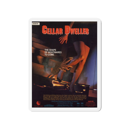 CELLAR DWELLER 1987 Movie Poster - Die-Cut Magnet-4" x 4"-The Sticker Space