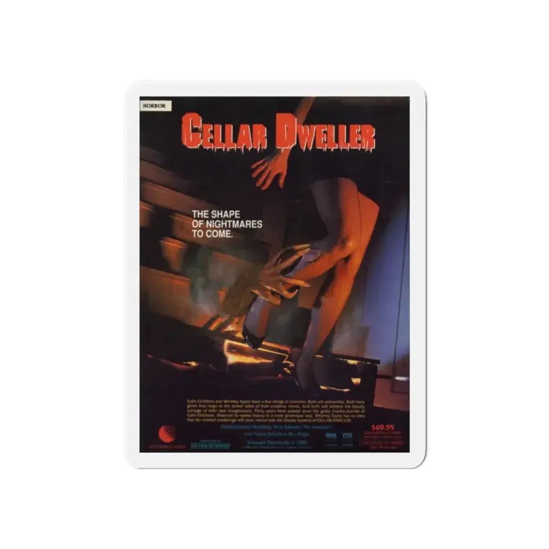 CELLAR DWELLER 1987 Movie Poster - Refrigerator Magnet 6 Inch - The Sticker Space