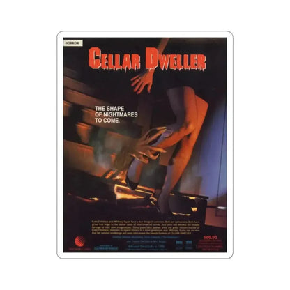CELLAR DWELLER 1987 Movie Poster - STICKER Vinyl Kiss-Cut Decal 6 Inch White - The Sticker Space