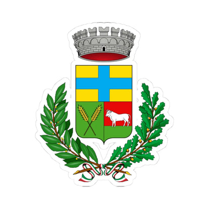 Cellarengo-Stemma (Italy) (Coat of Arms) STICKER Vinyl Kiss-Cut Decal 3 Inch White - The Sticker Space