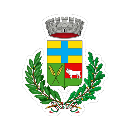 Cellarengo-Stemma (Italy) (Coat of Arms) STICKER Vinyl Kiss-Cut Decal 4 Inch White - The Sticker Space