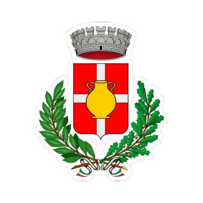 Celle Enomondo-Stemma (Italy) (Coat of Arms) STICKER Vinyl Kiss-Cut Decal 3 Inch White - The Sticker Space