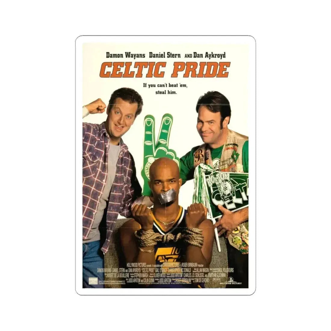 Celtic Pride 1996 Movie Poster - STICKER Vinyl Kiss-Cut Decal 3 Inch White - The Sticker Space