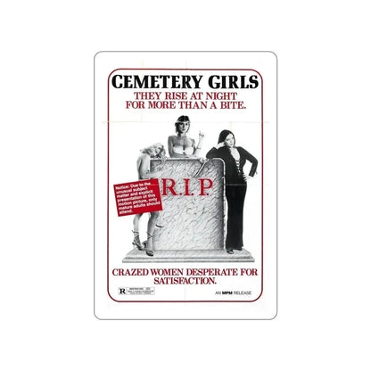 CEMETERY GIRLS (COUNT DRACULA'S GREAT LOVE) 1973 Movie Poster STICKER Vinyl Die-Cut Decal - The Sticker Space