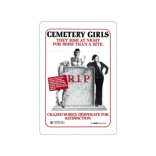 CEMETERY GIRLS (COUNT DRACULA'S GREAT LOVE) 1973 Movie Poster STICKER Vinyl Die-Cut Decal-2 Inch-The Sticker Space