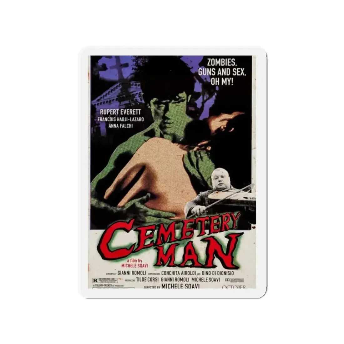 CEMETERY MAN (DELLAMORTE DELLAMORE) 1994 Movie Poster - Refrigerator Magnet - The Sticker Space