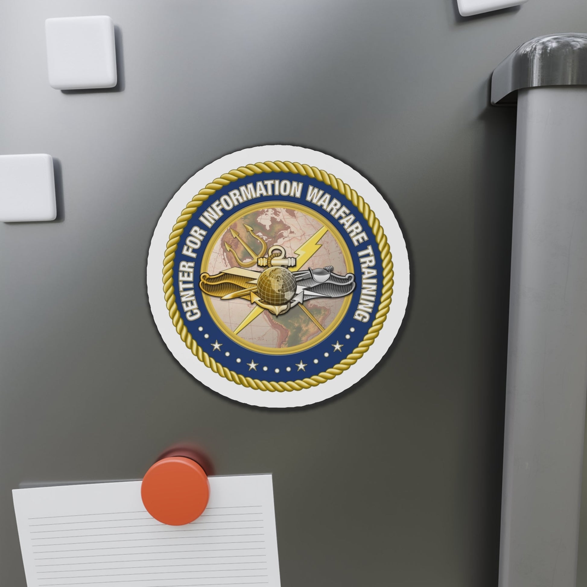 Center for Information Warfare Training (U.S. Navy) Die-Cut Magnet-The Sticker Space