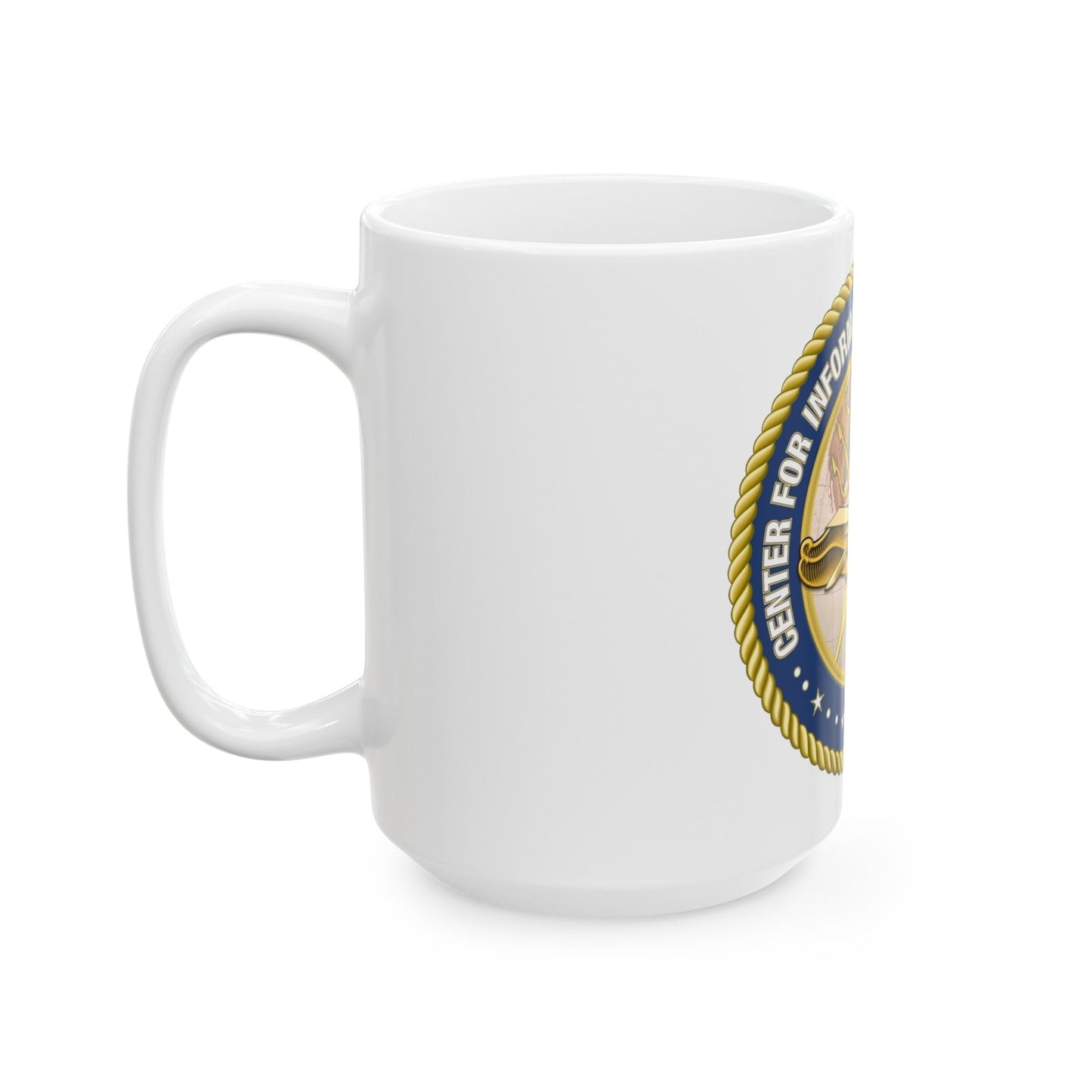 Center for Information Warfare Training (U.S. Navy) White Coffee Mug-The Sticker Space