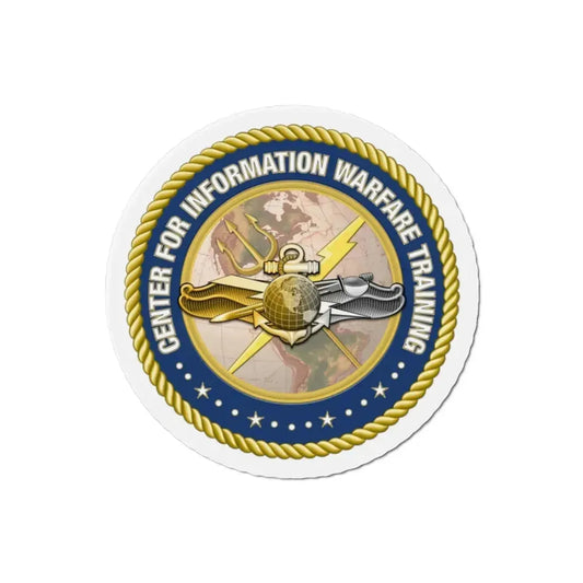 Center for Information Warfare Training (U.S. Navy) Refrigerator Magnet 2 Inch - The Sticker Space