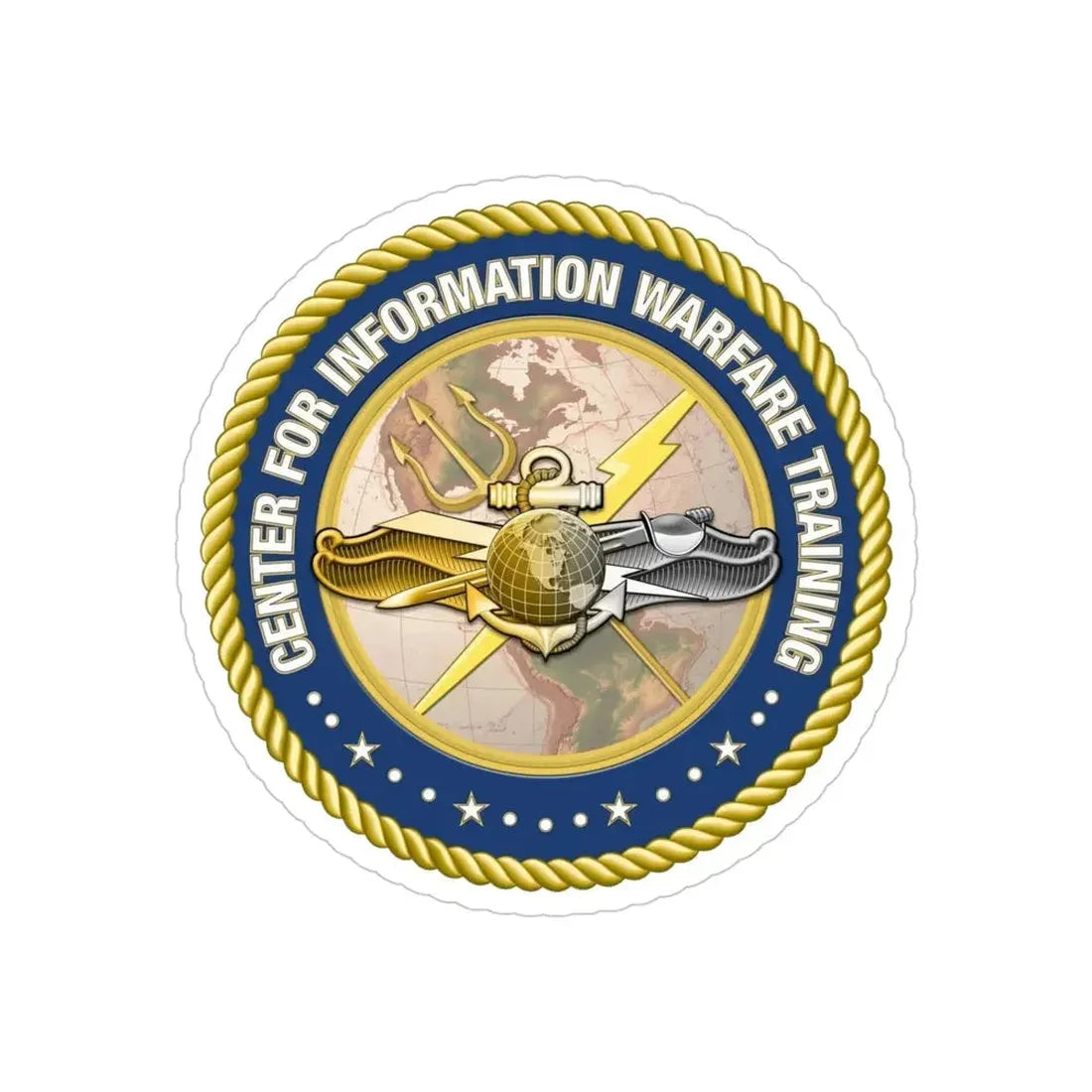 Center for Information Warfare Training (U.S. Navy) Transparent STICKER Die-Cut Vinyl Decal - The Sticker Space