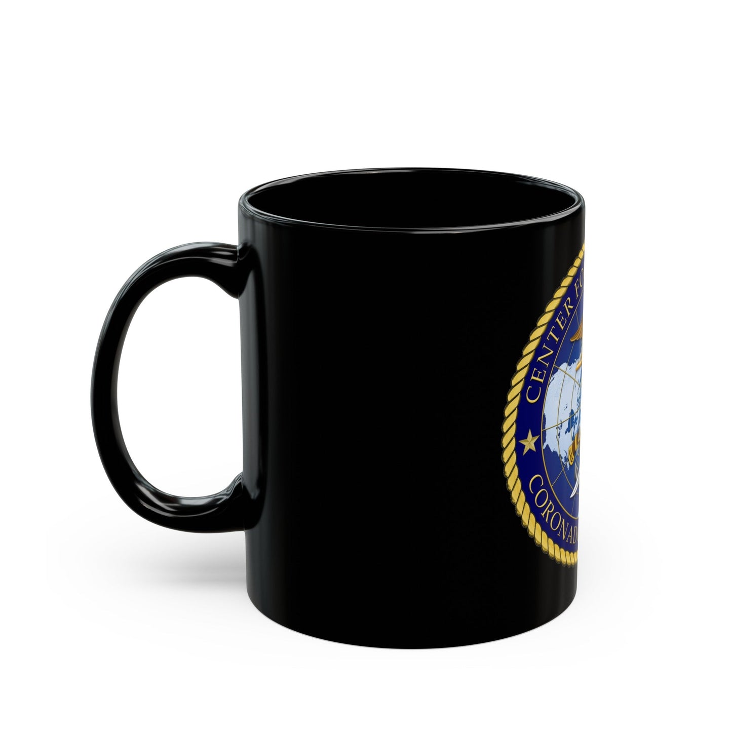 Center for SEAL and SWCC (U.S. Navy) Black Coffee Mug-The Sticker Space