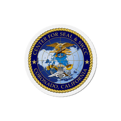 Center for SEAL and SWCC (U.S. Navy) Die-Cut Magnet-3" x 3"-The Sticker Space