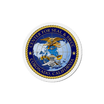 Center for SEAL and SWCC (U.S. Navy) Die-Cut Magnet-5" x 5"-The Sticker Space