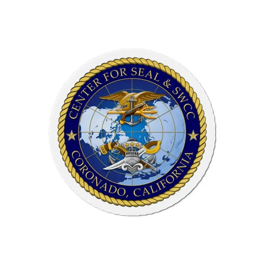 Center for SEAL and SWCC (U.S. Navy) Refrigerator Magnet 2 Inch - The Sticker Space