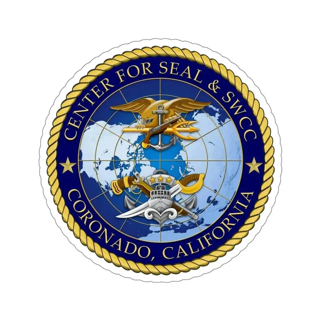 Center for SEAL and SWCC (U.S. Navy) STICKER Vinyl Die-Cut Decal - The Sticker Space